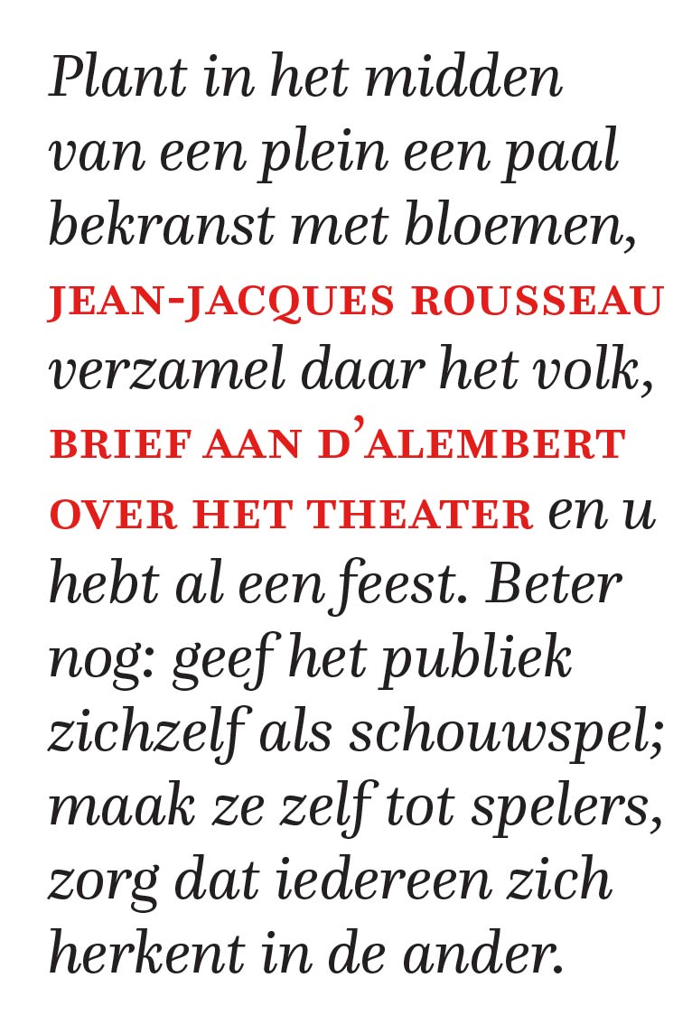 Cover van Brief aan d’Alembert over het theater