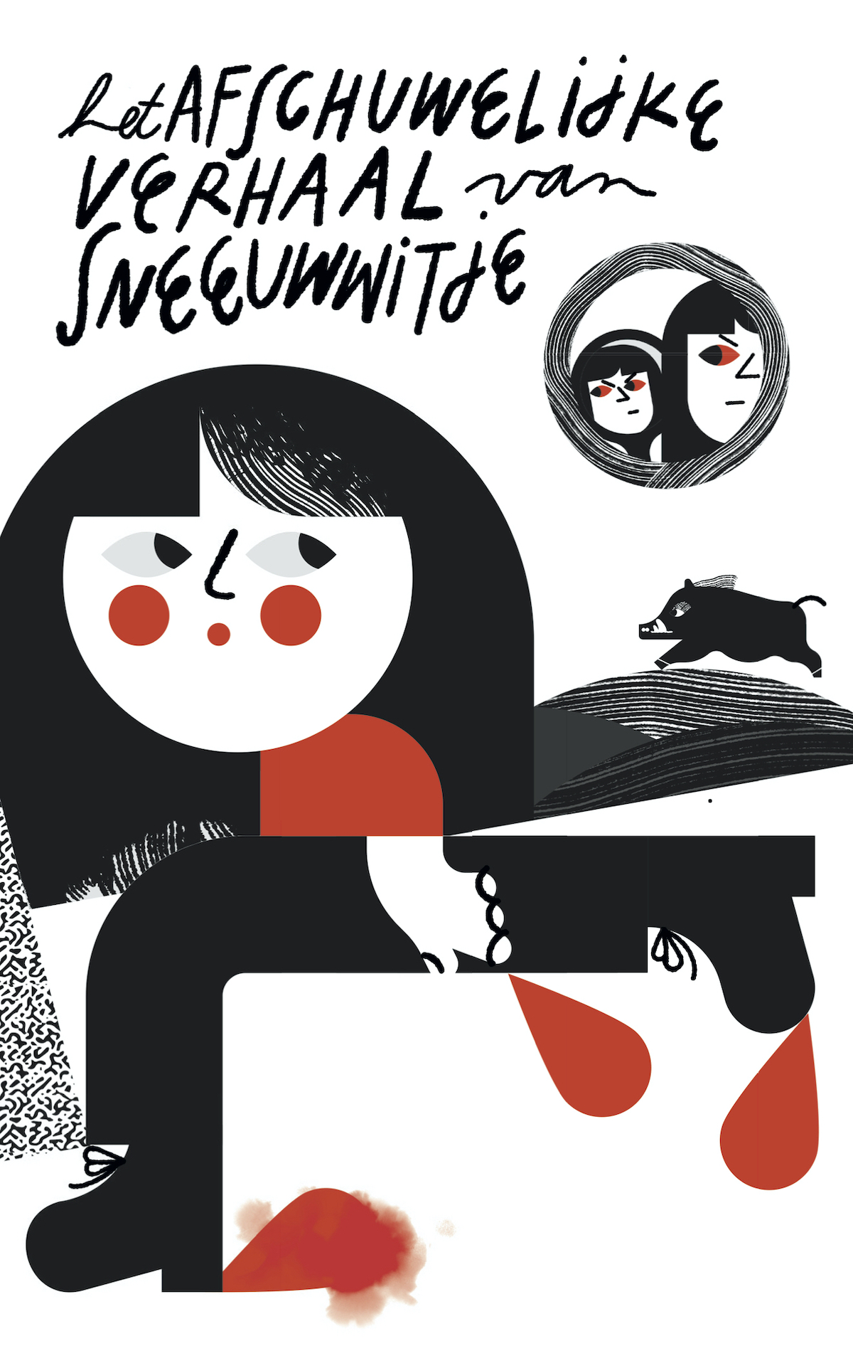 Cover van Het afschuwelijke verhaal van Sneeuwwitje